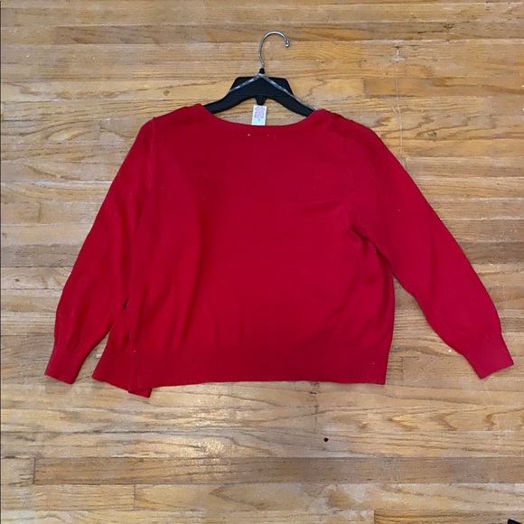 Candie’s Juniors Red Flower Cardigan - Picture 3 of 4